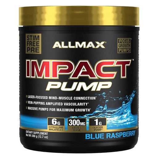 Allmax Nutrition Sports Nutrition & More Blue Raspberry Allmax Nutrition Impact PUMP