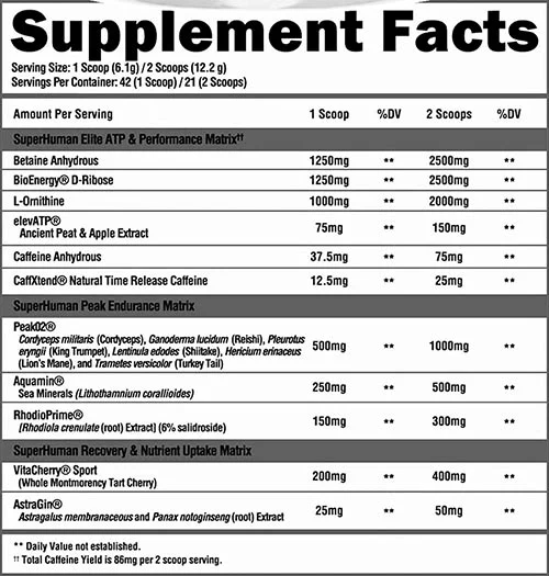 Alpha Lion Pre-Workouts Alpha Lion Superhuman Sport 42 Servings