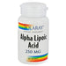 Solaray Vitamins, Minerals, Herbs & More Solaray Alpha Lipoic Acid 250mg 60 Caps