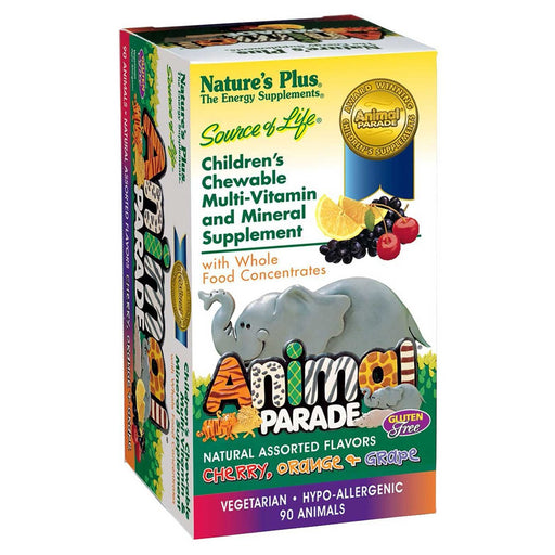 Nature's Plus Vitamins, Minerals, Herbs & More Nature's Plus Animal Parade (Kids Chewable Multi) Chr,Org,Grp 90 tabs (581177638956)