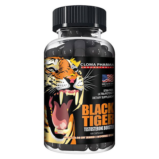 Cloma Pharma Sports Performance & - Recovery Default Cloma Pharma Black Tiger 100 Caps (1022112235564)