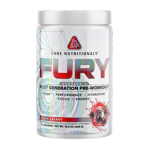Core Nutritionals Pre-Workouts Black Cherry Core Nutritionals Fury 20 Servings