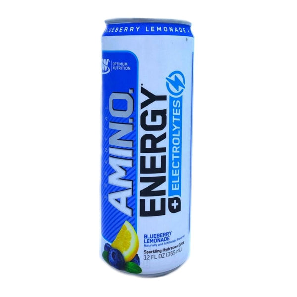Optimum Nutrition Drinks Blue Lemonade Optimum Nutrition Amino Energy + Electrolytes RTD 12/Case