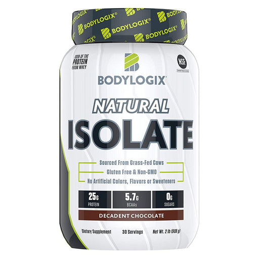 Bodylogix Protein Powders Decadent Chocolate Bodylogix Natural Isolate Protein 2lb (1741052739628)