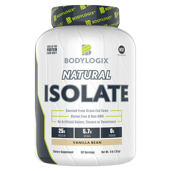 Bodylogix Protein Powders Vanilla Bean Bodylogix Natural Isolate Protein 4lb (1741054509100)