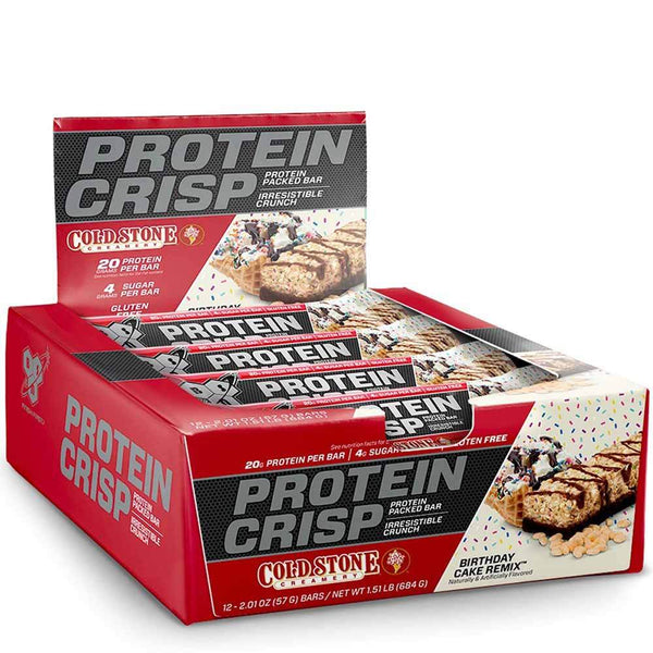 BSN Bars Birthday Cake Remix BSN Protein Crisp 12/Box