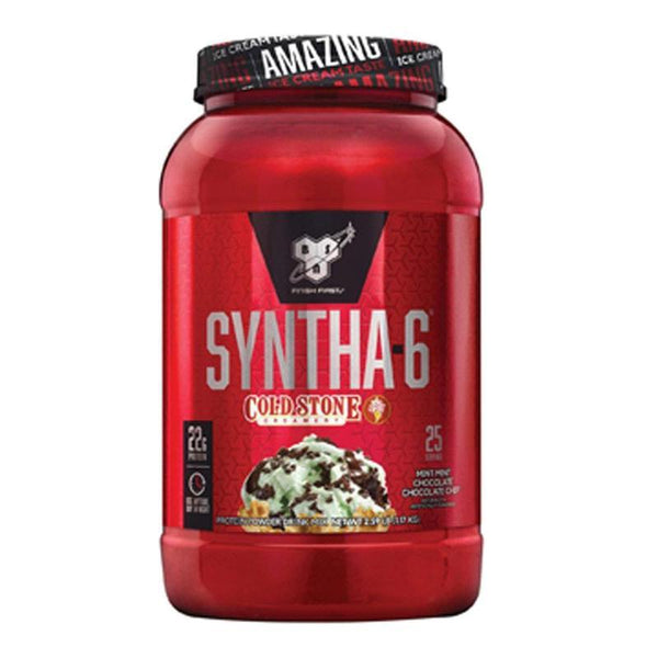 BSN Protein Powders Mint Chocolate Chip BSN Syntha-6 Cold Stone Creamery 2.59lb