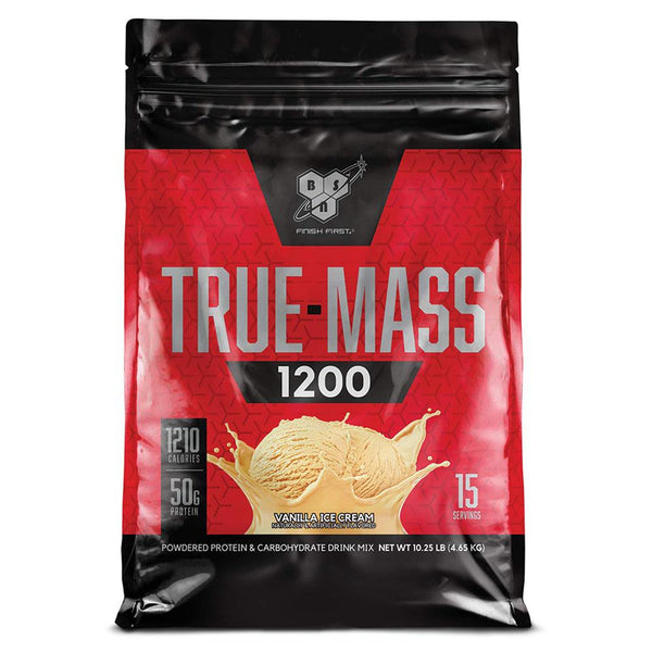 BSN Sports Nutrition & More Vanilla Ice Cream BSN True-Mass 1200 10.25 Lbs (582033145900)
