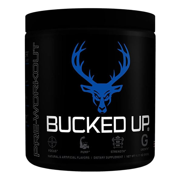 Bucked Up Sports Performance Recovery Blue Raz Bucked Up Pre Workout 30 Servings