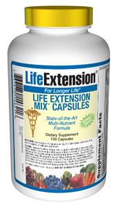 Life Extension Vitamins, Minerals, Herbs & More Life Extension Mix CAPS without Copper 100 Caps (581076189228)