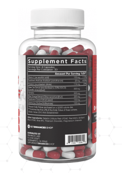 Enhanced Unclassified Enhanced Code Red Fat Burner 120 Capsules