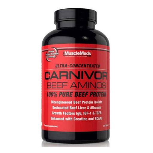MuscleMeds Amino Acids Muscle Meds Carnivor Beef Aminos 300 Tablets