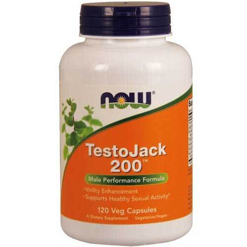 Now Foods Sports Nutrition & More Now Foods Testo Jack 200 Extra Strength 120 Vegetable Capsules