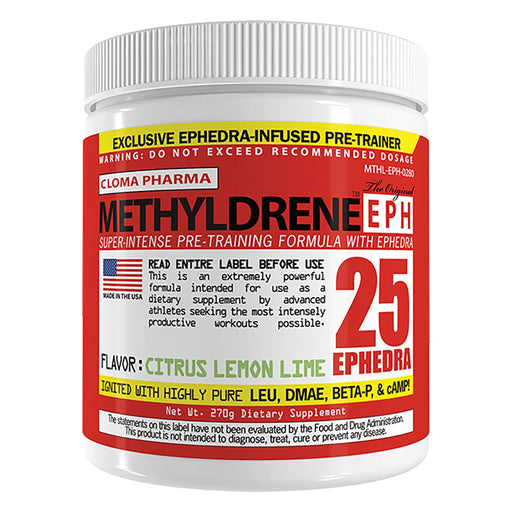 Cloma Pharma Sports Nutrition & More Citrus Lemon Lime Cloma Pharma Methyldrene EPH 25mg Ephedra 45SV (1022161289260)