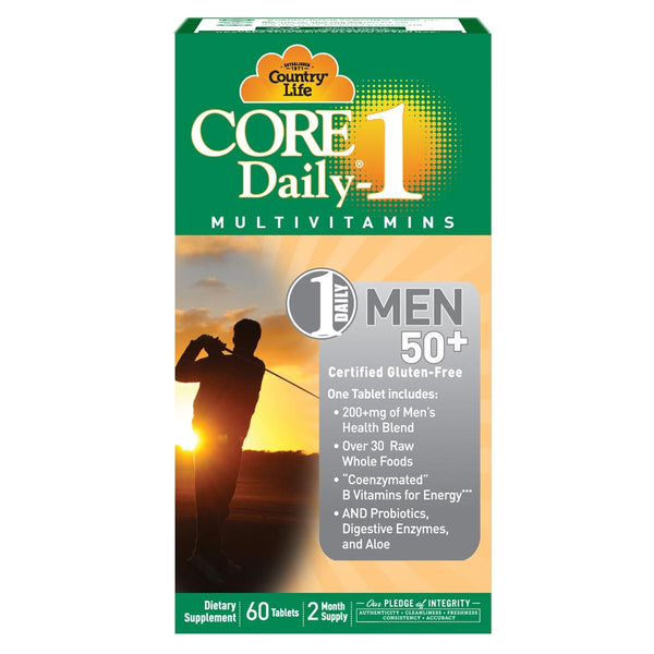Country Life Vitamins, Minerals, Herbs & More Country Life Core Daily-1 Men 50+ 60 Tabs
