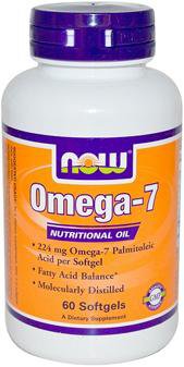 Now Foods Vitamins, Minerals, Herbs & More Now Foods Omega-7 60 Softgels (581893586988)