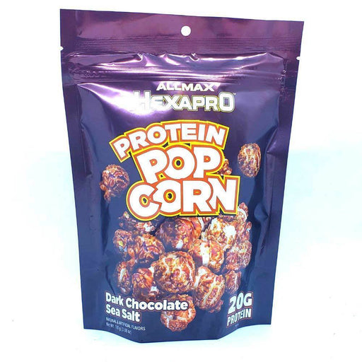Allmax Nutrition Foods Juices Dark Chocolate Sea Salt Allmax Hexapro Protein Popcorn 2 Servings