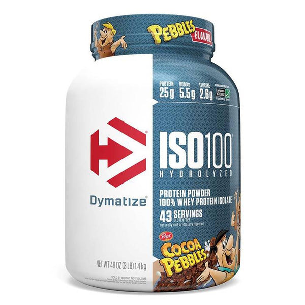 Dymatize Sports Nutrition & More Cocoa Pebbles Dymatize ISO-100 3 Lbs