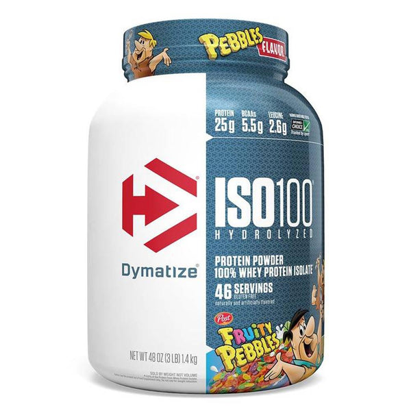 Dymatize Sports Nutrition & More Fruity Pebbles Dymatize ISO-100 3 Lbs
