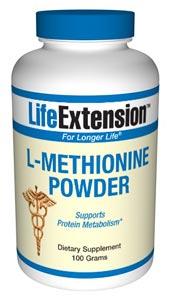 Life Extension Sports Nutrition & More Life Extension L-Methionine 100 grams (581023596588)