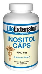 Life Extension Vitamins, Minerals, Herbs & More Life Extension Inositol 1000mg 360 Caps (581082841132)
