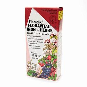 Flora (Udo's Choice) Vitamins, Minerals, Herbs & More Flora Floravital Iron + Herbs Bonus Pack 17 Fl Oz w/Free 8.5 Fl Oz (581324636204)