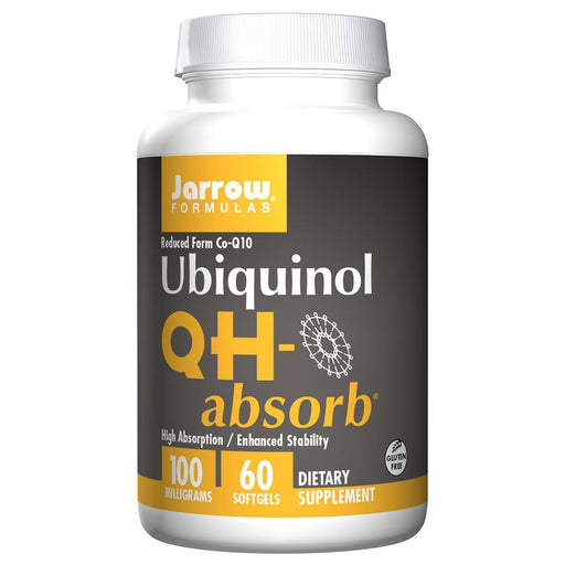Jarrow Formulas Vitamins, Minerals, Herbs & More Jarrow Formulas QH-absorb Ubiquinol 100mg 60 Softgels (581526257708)