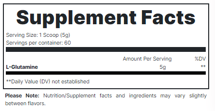 Redcon 1 Amino Acids Redcon1 Basic Training Series Glutamine 60 Servings