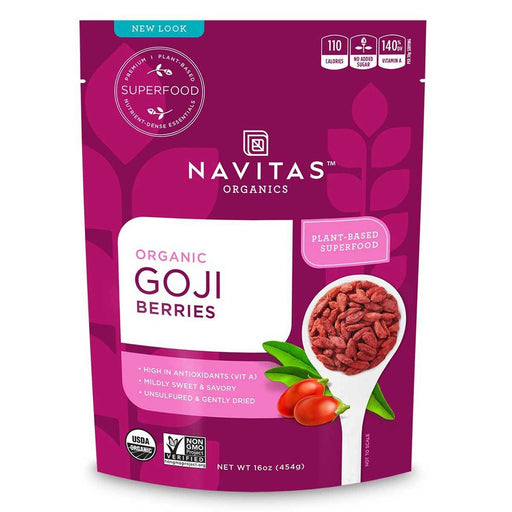 Navitas Naturals Vitamins, Minerals, Herbs & More Navitas Naturals Sun-Dried Goji Berries (Certified Organic) 16 Oz (581940346924)