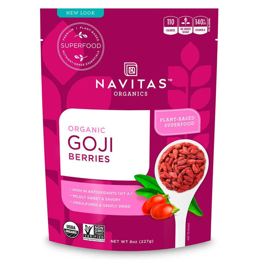 Navitas Naturals Vitamins, Minerals, Herbs & More Navitas Naturals Sun-Dried Goji Berries (Certified Organic) 8 Oz