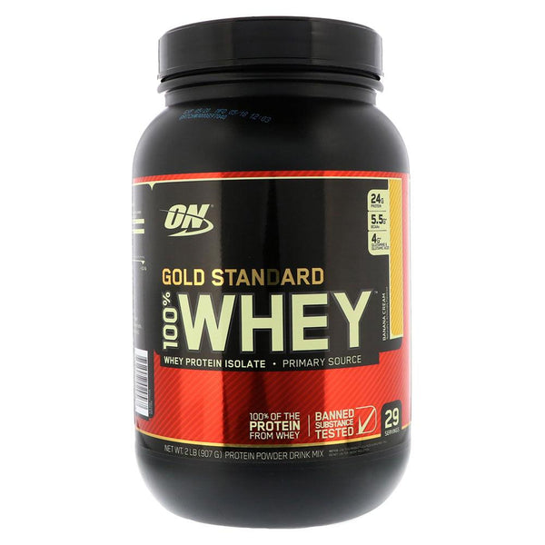 Optimum Nutrition Sports Nutrition & More Banana Cream Optimum Nutrition 100% Whey Protein Gold 1.85 / 2 Lbs