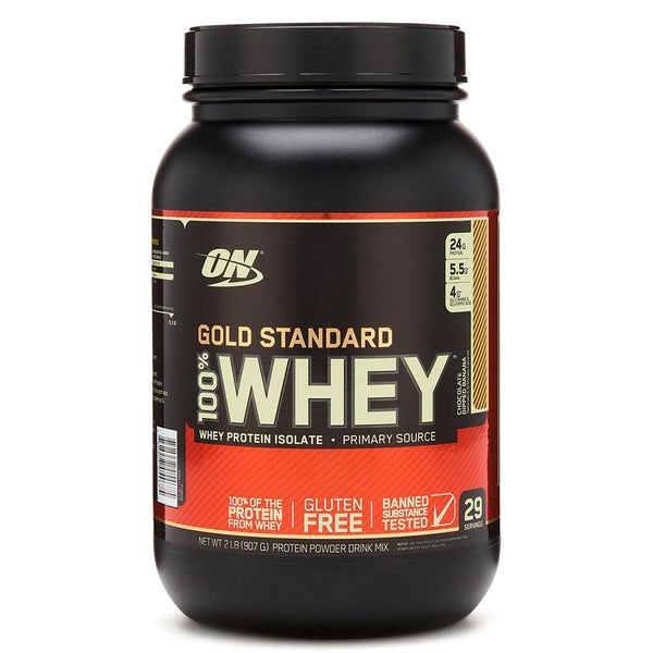 Optimum Nutrition Sports Nutrition & More Chocolate Dipped Banana Optimum Nutrition 100% Whey Protein Gold 1.85 / 2 Lbs