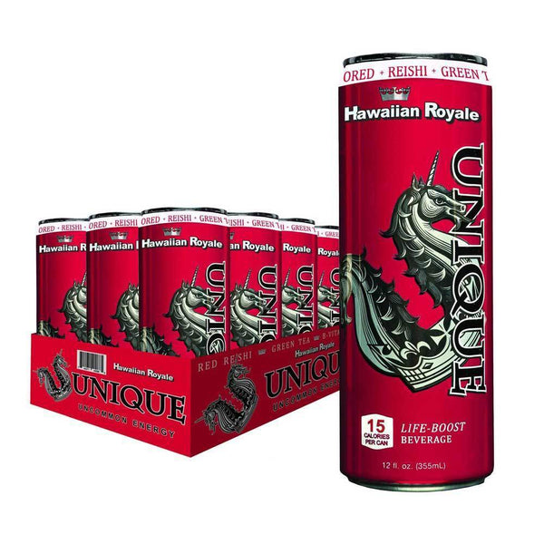 Unique Beverages Drinks Hawaiian Royale Unique Bev Life-Boost 12/Pack