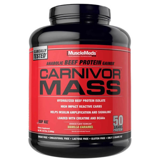 MuscleMeds Sports Nutrition & More Vanilla Caramel MuscleMeds Carnivor Mass 5.6 Lbs