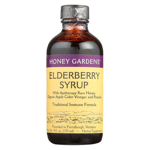 Honey Gardens Specialty Health Products Honey Gardens Elderberry Syrup 4oz