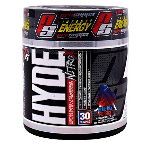 Pro Supps Sports Nutrition & More Blue Razz Popsicle Pro Supps Hyde Nitro X 30 Servings (1409264582700)