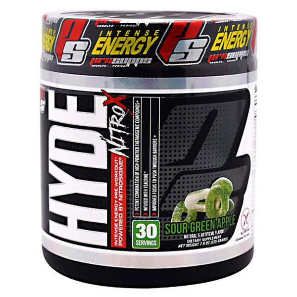 Pro Supps Sports Nutrition & More Sour Green Apple Pro Supps Hyde Nitro X 30 Servings (1409264582700)
