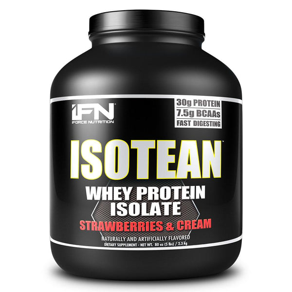 IFORCE Protein Powders Strawberries & Cream iForce Isotean 5 Lbs (1447403323436)