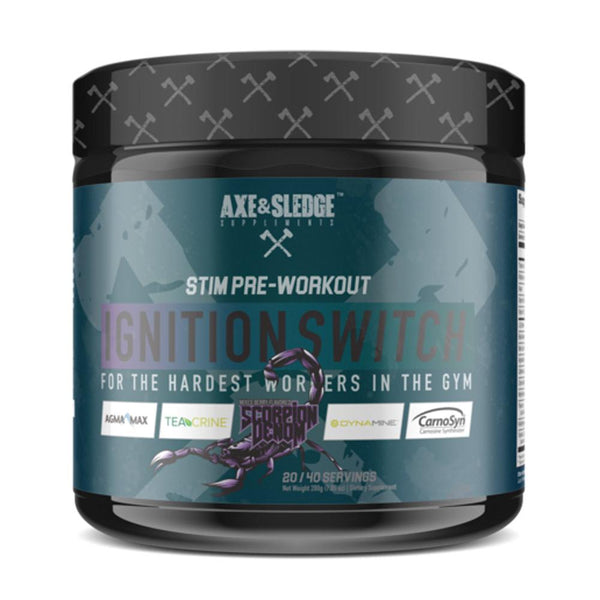 AXE & SLEDGE Sports Performance Recovery Scorpion Venom Axe & Sledge Ignition Switch 40 Servings