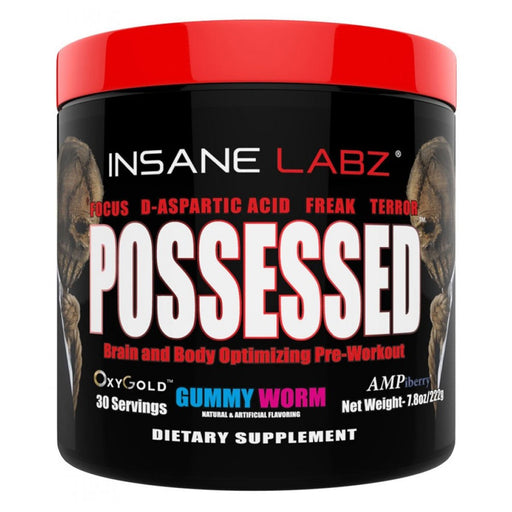 Insane Labz Sports Performance Recovery Gummy Worm Insane Labz Possessed 30 Servings