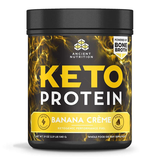Ancient Nutrition Protein Powders Banana Creme Ancient Nutrition Keto Protein 17 Servings