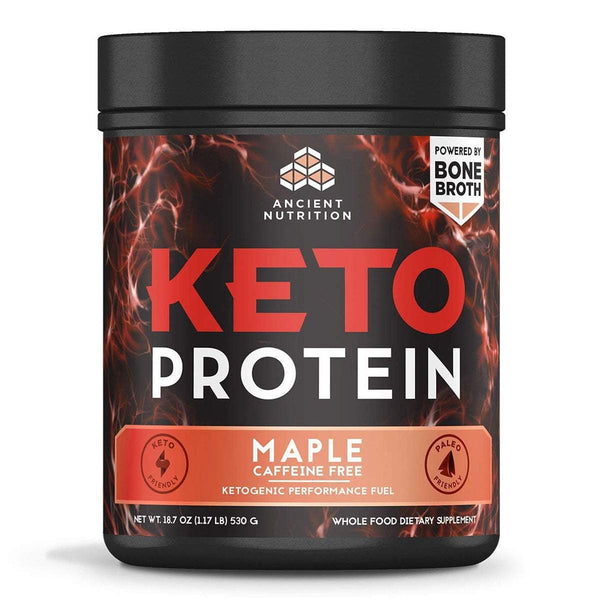 Ancient Nutrition Protein Powders Caffeine Free Maple Ancient Nutrition Keto Protein 17 Servings