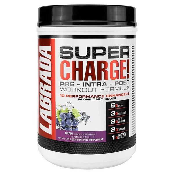 Labrada Nutrition Unclassified Grape LAB Super Charge! 25 Servings (1764092051500)