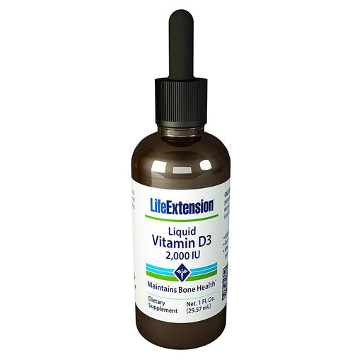 Life Extension Vitamins & Minerals Default Life Extension Liquid Vitamin D3 2000IU 1Oz
