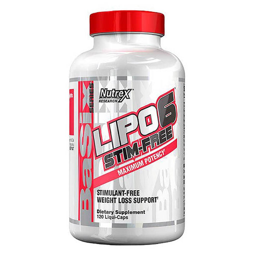 Nutrex Research Sports Nutrition & More Nutrex Research Lipo 6 Stim Free 120 Liqui-Caps (582077251628)
