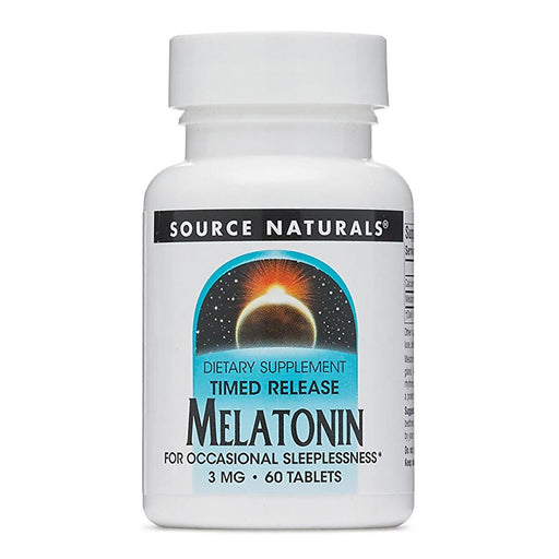 Source Naturals Vitamins, Minerals, Herbs & More Source Naturals Melatonin Timed Release 3mg 60 Tabs (581441880108)