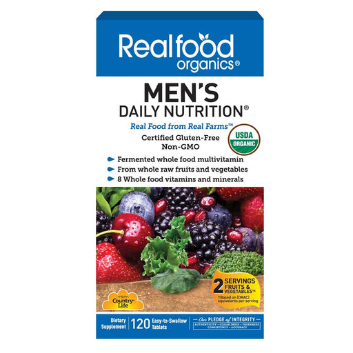 Country Life Vitamins, Minerals, Herbs & More Country Life Realfood Organics Men's Daily Nutrition 120 Tabs (581528846380)