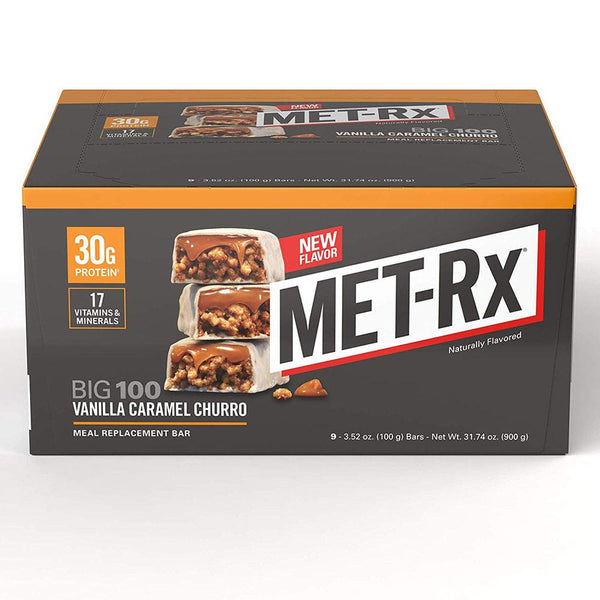 Met-Rx Bars VANILLA CARAMEL CHURRO Met-Rx BIG 100 Bar 9/BOX