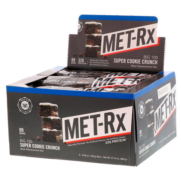 Met-Rx Bars COOKIE CRUNCH Met-Rx Big 100 Colossal Bar 9/Box