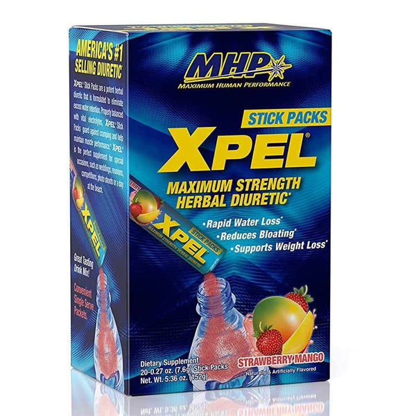 MHP Herbs Strawberry Mango MHP XPEL Sticks 20 Servings (1742150697004)